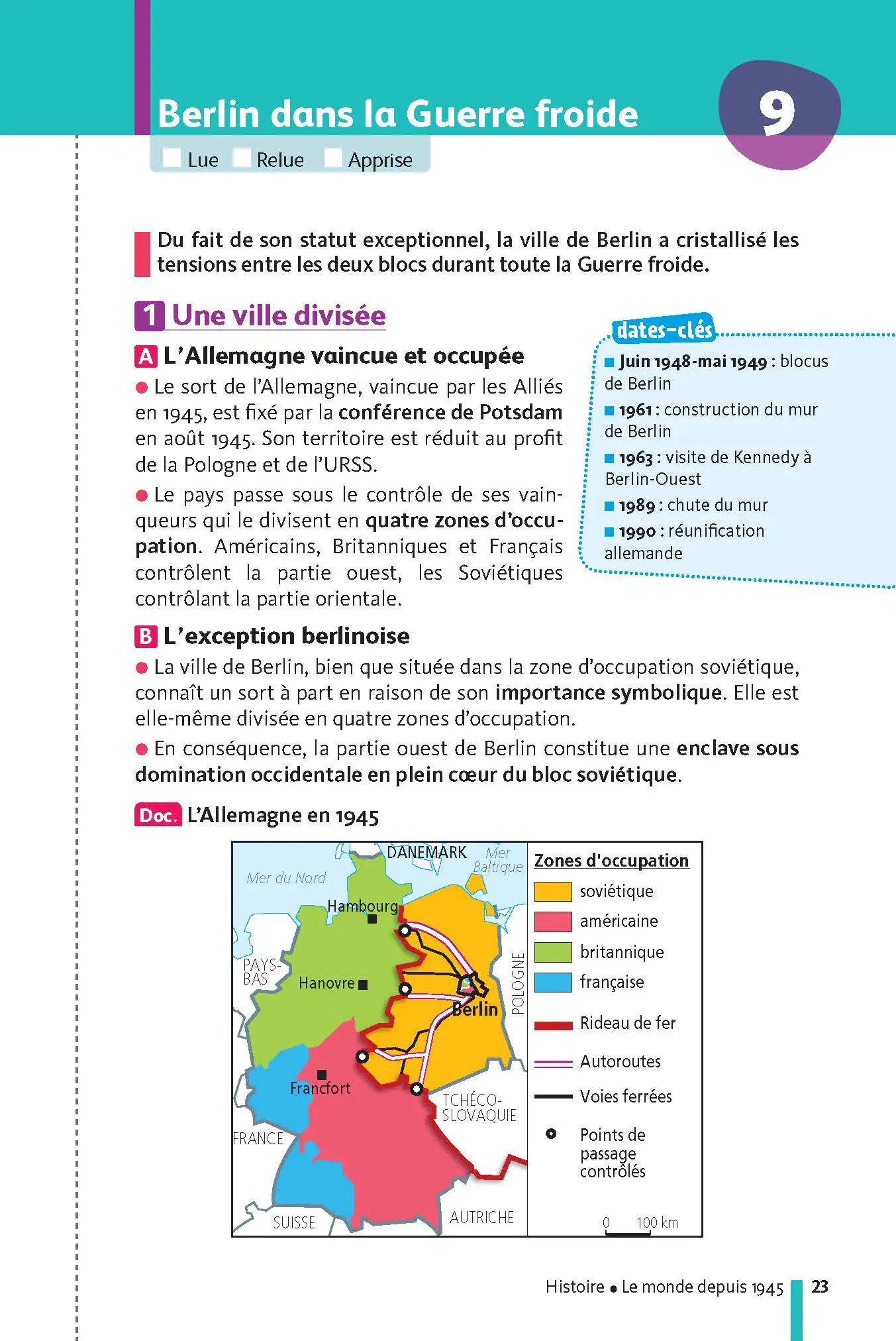 Histoire-Géographie - EMC (Enseignement moral et civique) 3e - Mes fiches pour le Brevet - Brevet 2027 - Fiches - 9782091503028 - page intérieure 23