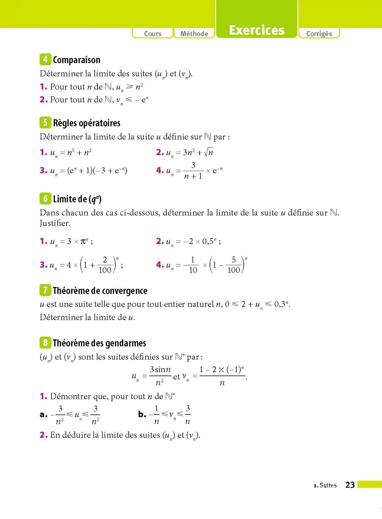 Maths complémentaires Terminale - ABC Réussite - Bac 2027 - Enseignement optionnel Tle - Cours, Méthode, Exercices - Livre de cours, méthode et exercices - 9782091571256 - page intérieure 23