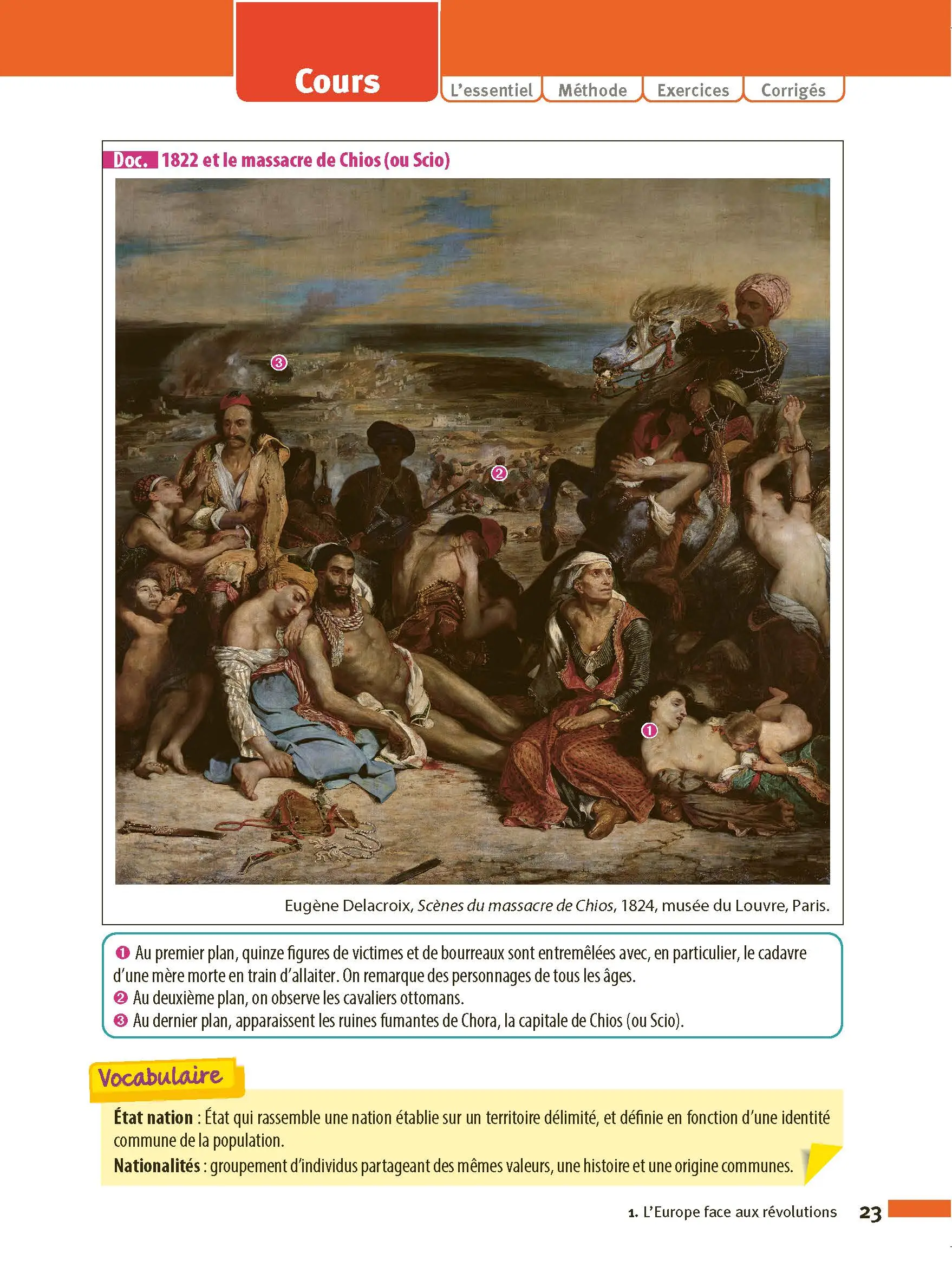 Histoire-Géographie 1re - ABC Réussite - Bac 2027 - Programme de première 2026-2027 - Enseignement commun - Cours, Méthode, Exercices et Corrigés guidés - EPUB - Livre de cours, méthode et exercices - 9782095014216 - page intérieure 23