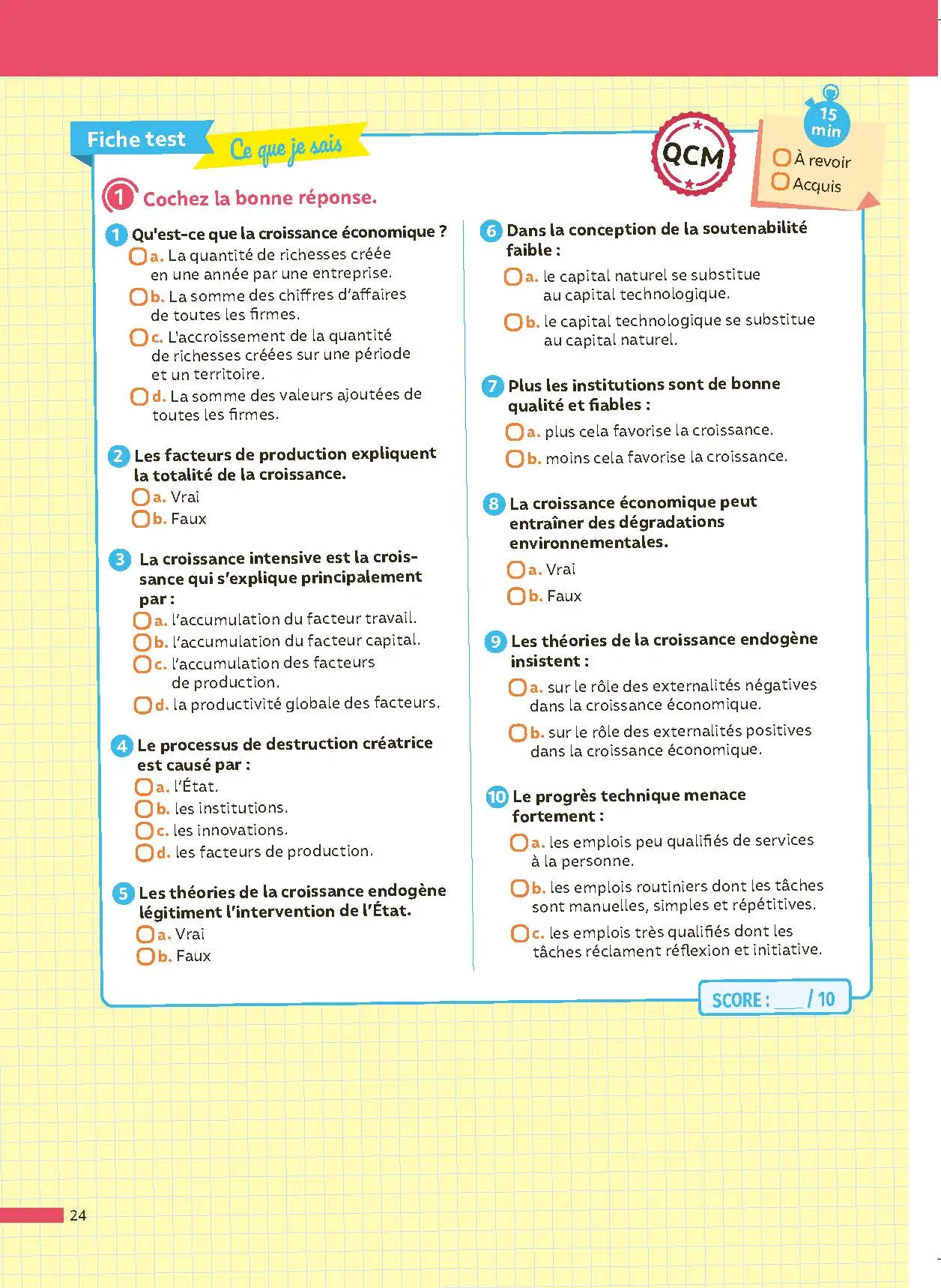 SES Terminale (Sciences économiques et sociales) - ABC Réussite - Bac 2027 - Enseignement de spécialité Tle - Cours, Méthode, Exercices et Sujets corrigés - EPUB - Livre de cours, méthode et exercices - 9782095014315 - page intérieure 25