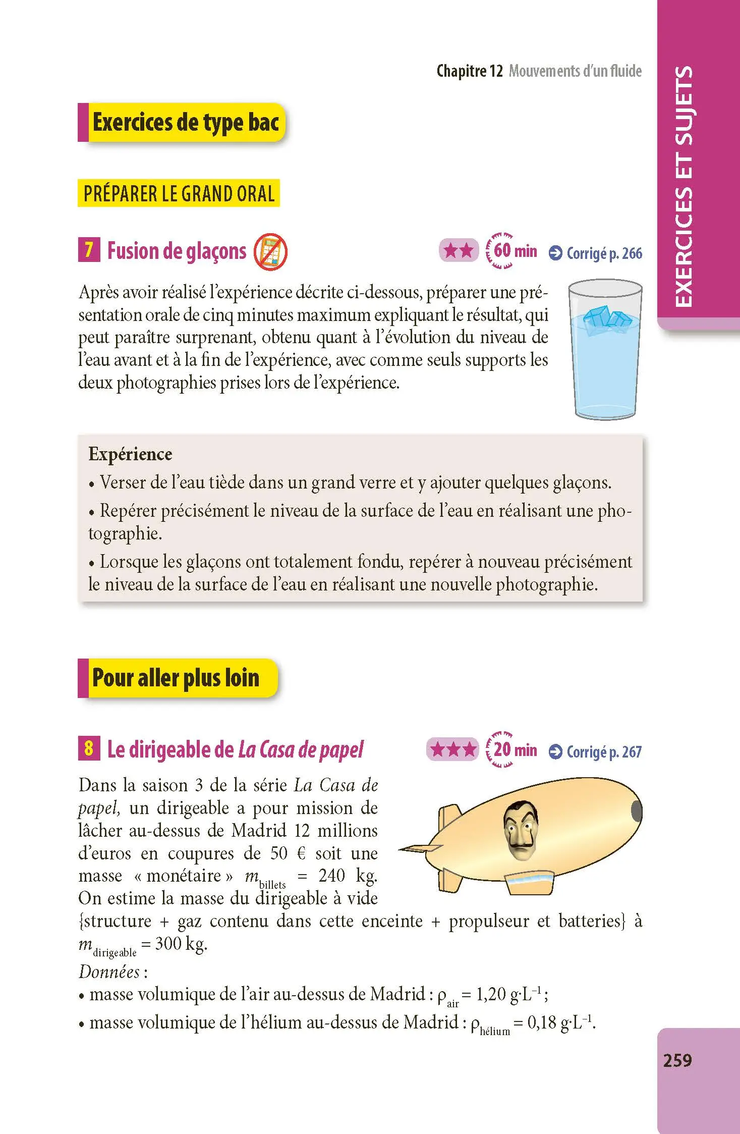 Physique-Chimie Terminale - ABC Excellence - Bac 2027 - Enseignement de spécialité Tle - Cours complets, Notions-clés et vidéos, Points méthode, Exercices et corrigés détaillés - Livre de cours, méthode et exercices - 9782091571393 -  [page intérieure 259]