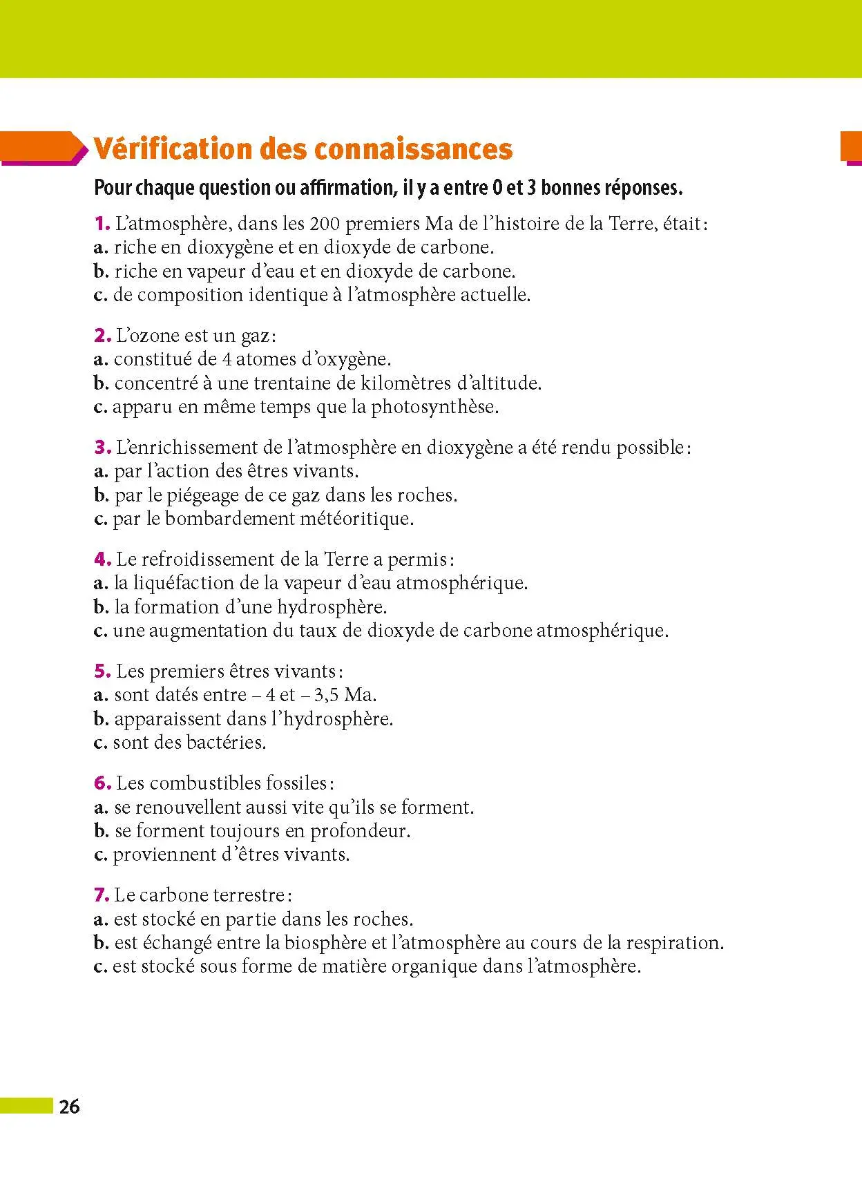 Enseignement scientifique Terminale - ABC Réussite - Bac 2027 - Enseignement commun Tle - Cours, Méthode, Exercices et Sujets corrigés - EPUB - Livre de cours, méthode et exercices - 9782095014278 - page intérieure 26