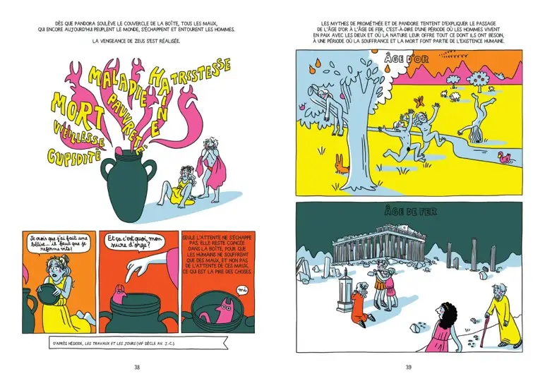 Dans le secret des dieux - (Re)Découvrir les mythes grecs à la lumière de la philo - Bande dessinée - BD - 9782095022389 - page-intérieure 3