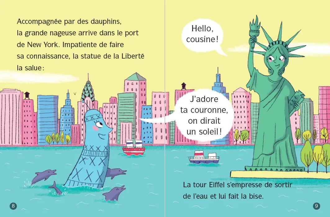 La tour Eiffel à New York ! -  Lune Bleue Dès 6 ans - Roman - 9782095031312 - page-interieure 3