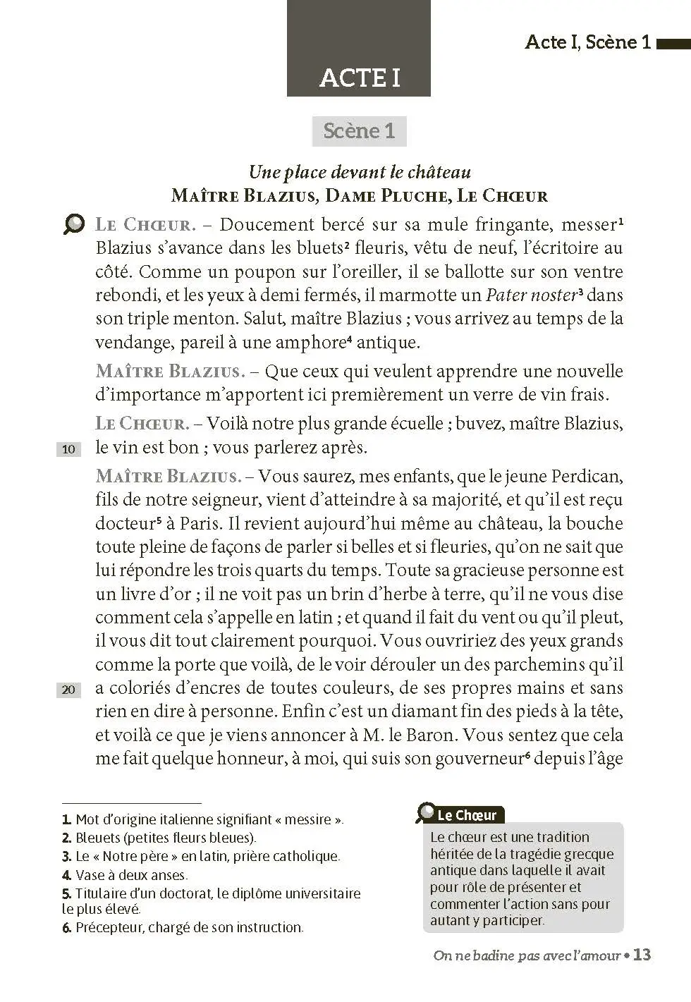 On ne badine pas avec l'amour de Alfred de Musset - BAC Français 1re 2026 - Parcours : Les jeux du coeur et de la parole - voies générale et technologique - édition intégrale prescrite - Classique pédagogique - 9782095032272 - Page intérieure 3