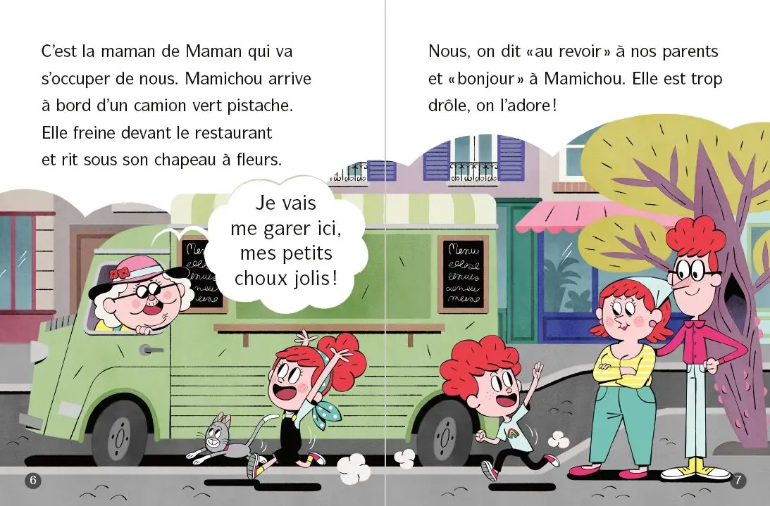 La famille Clafoutis : un burger pour Coco ! - Lune Bleue - Dès 6 ans - Roman - 9782095032289 - page-interieure 3