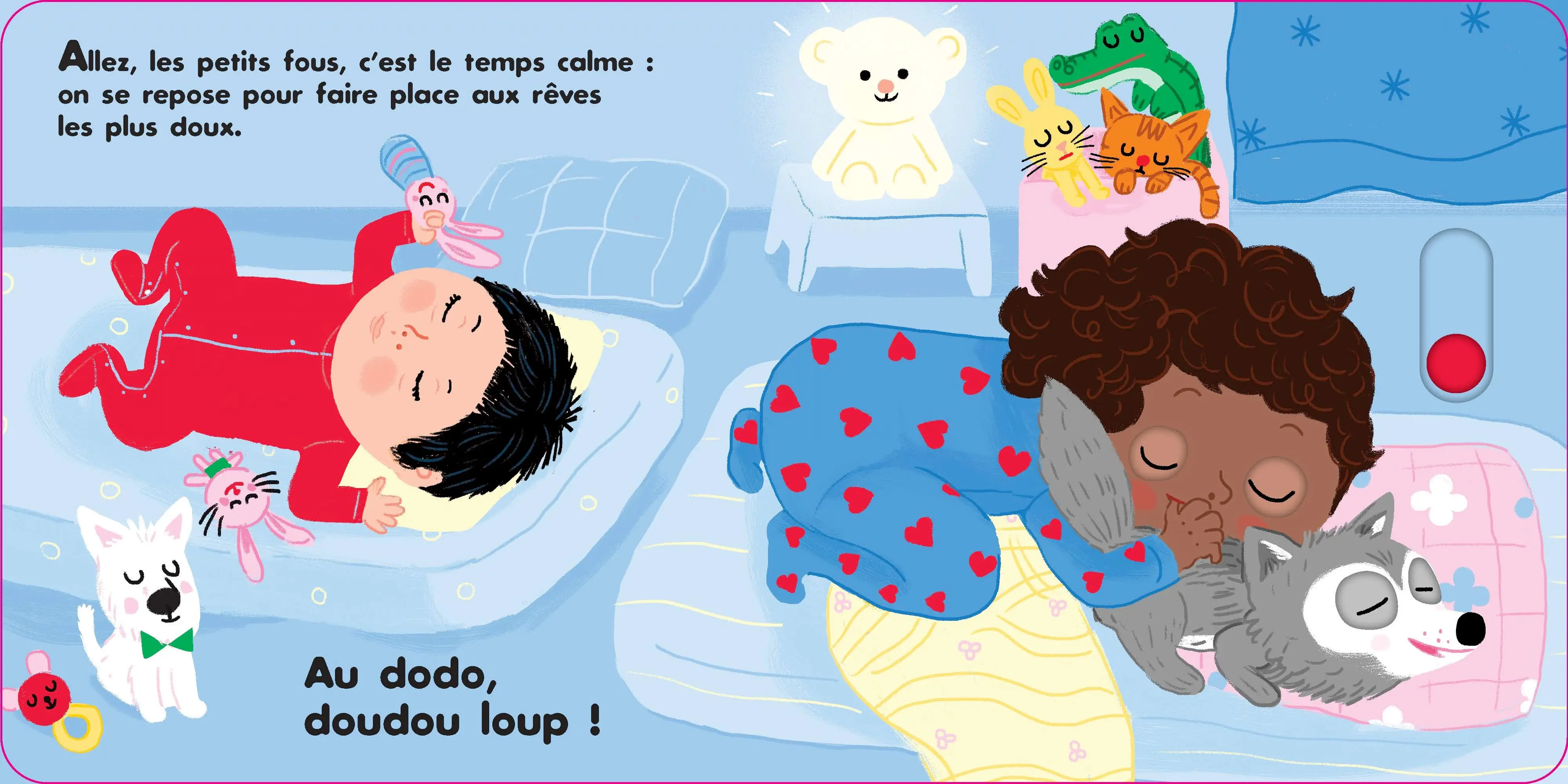 Au dodo - les doudous - Livre animé dès 6 mois - Pour accompagner le rituel du coucher des bébés - Livre d'éveil - 9782095042219 - page-interieure 3