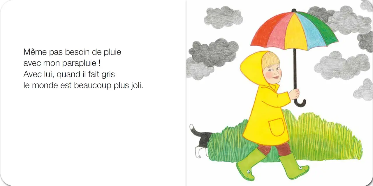 Mon parapluie - Ilya Green - Album cartonné dès 2 ans - Album(s) - 9782095043766 - page intérieure 3