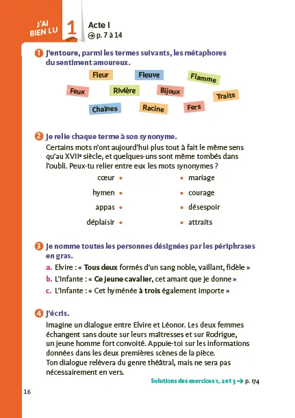 Le Cid - Edition pédagogique Collège - Carrés classiques Nathan -  - 9782095050023 - page intérieure 3