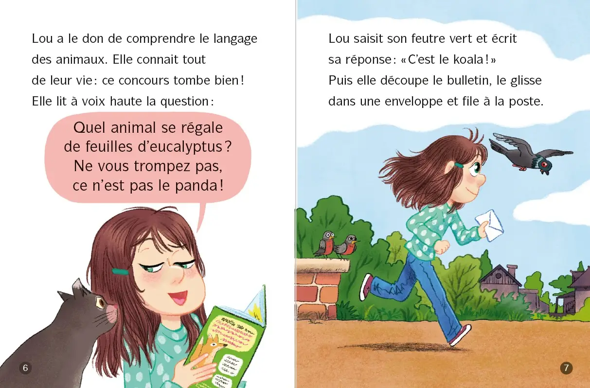 Les Animaux de Lou - Enquête en Australie - Lune Bleue - Dès 6 ans - Roman - 9782095060558 - page interieure 3