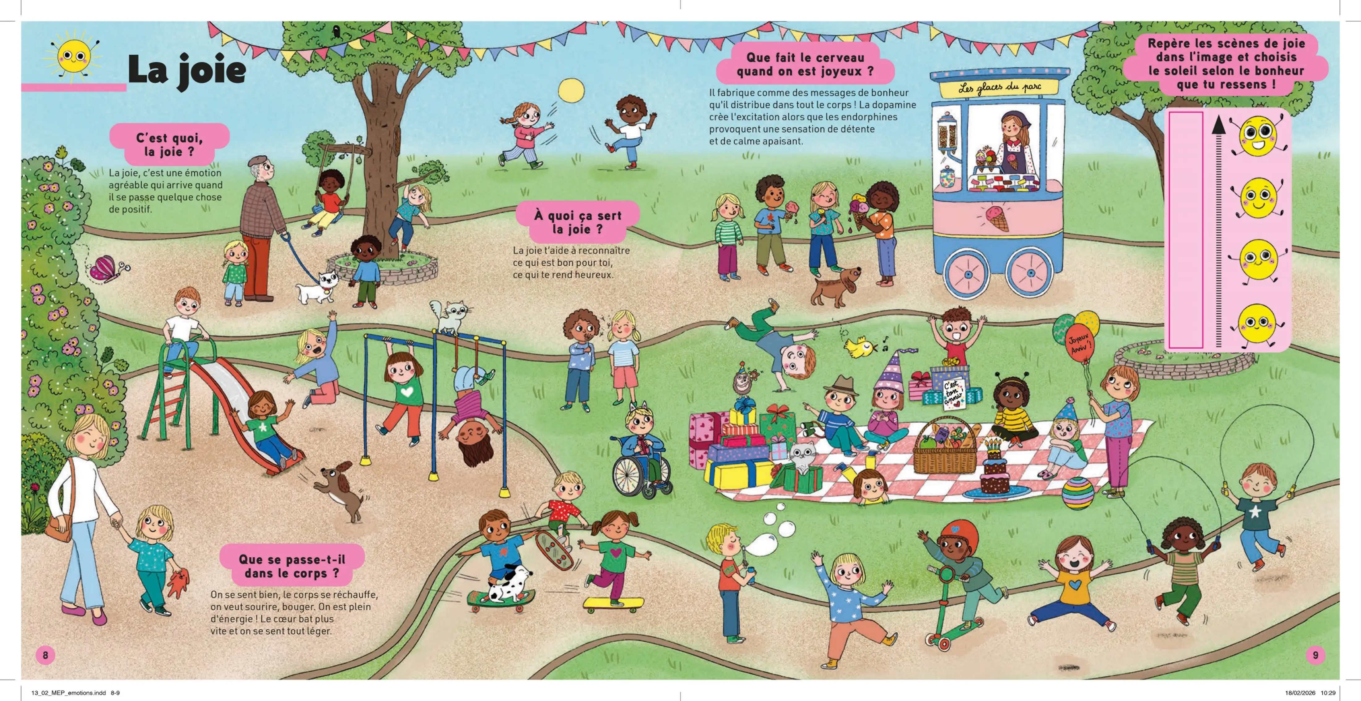 Kididoc - Les émotions - Un sujet enfin expliqué aux enfants en grand format - Dès 4 ans  - Livre documentaire - 9782095061456 - page interieure 3