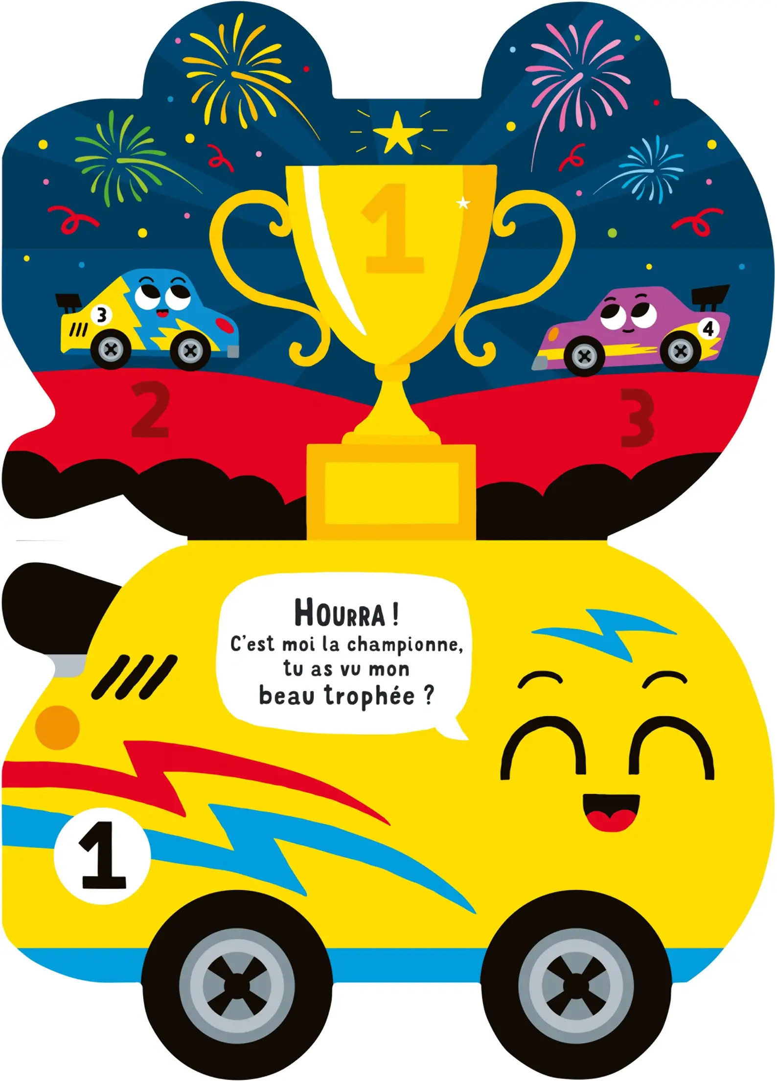 Super voiture de course ! - En route pour la compétition ! - Dès 18 mois - Livre d'éveil - 9782095064228 - page interieure 3