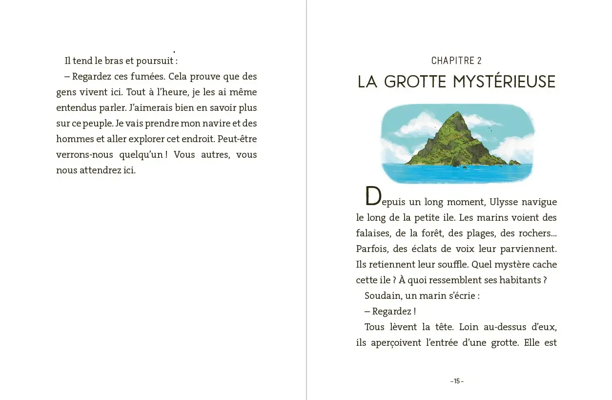 L'Odyssée - Le voyage d'Ulysse - Dès 7 ans - Roman - 9782095074951 - page interieure 3