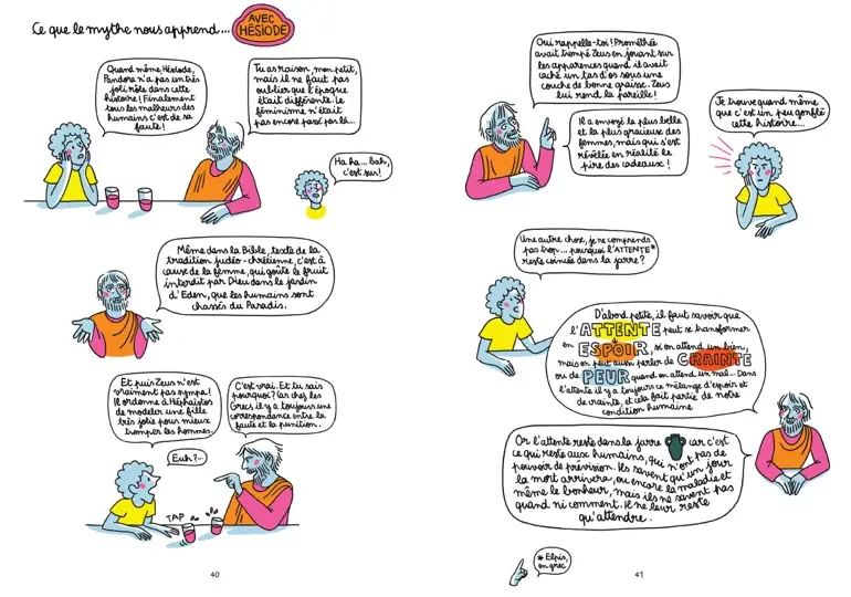 Dans le secret des dieux - (Re)Découvrir les mythes grecs à la lumière de la philo - Bande dessinée - BD - 9782095022389 - page-intérieure 4