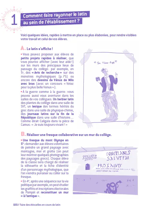 Mission Prof' Collège - Faire des étincelles en cours de latin - 32 activités clé en main  - Guide pédagogique - 9782095047801 - page intérieure 4