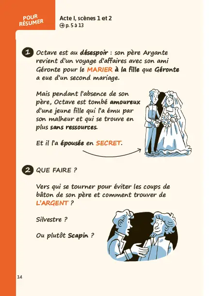Les fourberies de Scapin - Edition pédagogique Collège - Carrés classiques Nathan -  - 9782095050016 - page intérieure 4