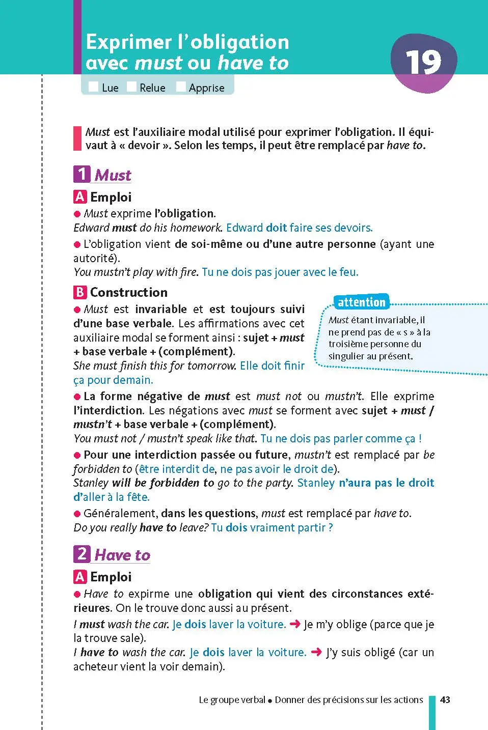 Anglais 3e - Mes fiches pour le Brevet - Brevet 2027 - Fiches - 9782091503059 - page intérieure 43