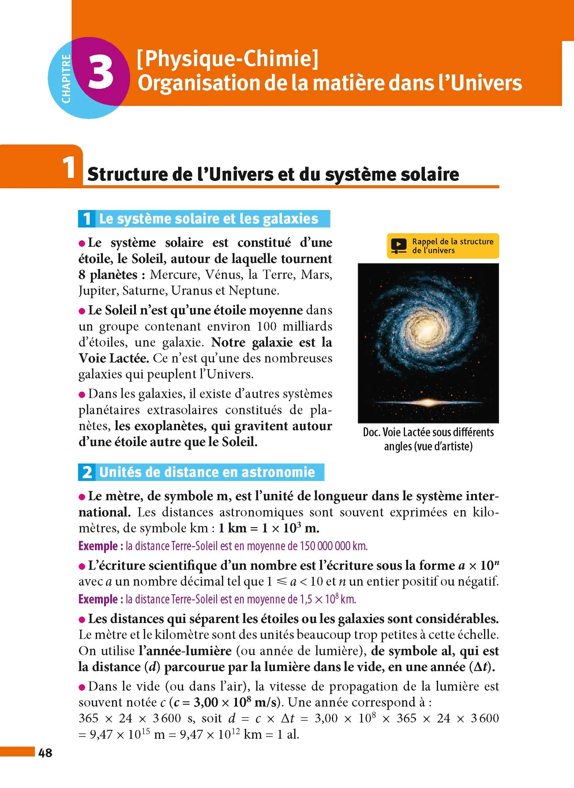 Physique-Chimie - SVT (Sciences de la vie et de la Terre) - Techno 3e - ABC Réussite - Le Brevet efficace - Cours, Méthode, Exercices - Brevet 2027 - Livre de cours, méthode et exercices - 9782091571065 - page intérieure 48