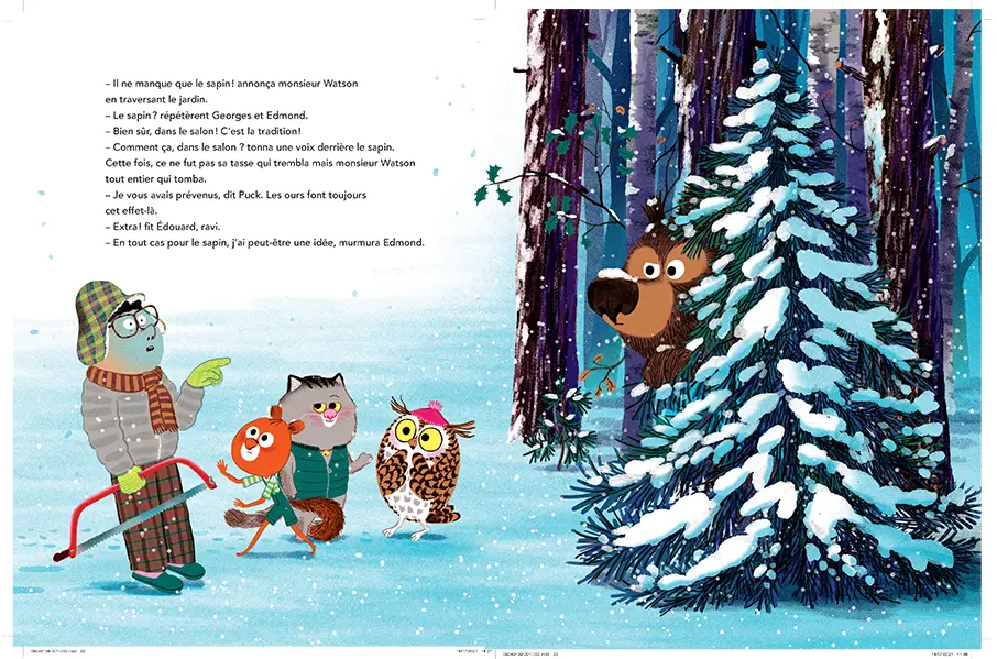 Chantons sous la lune - Livre musical lu et chanté par François Morel - Dès 3 ans - Album(s) - 9782092491393 - page-intérieure 5