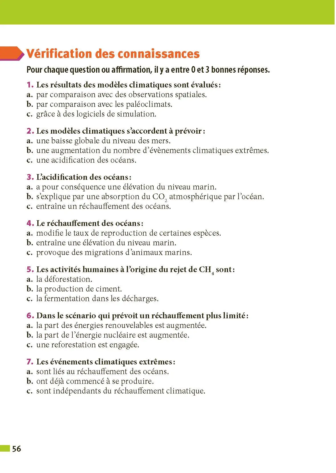 Enseignement scientifique Terminale - ABC Réussite - Bac 2027 - Enseignement commun Tle - Cours, Méthode, Exercices et Sujets corrigés - Livre de cours, méthode et exercices - 9782095035587 - Page intérieure 5
