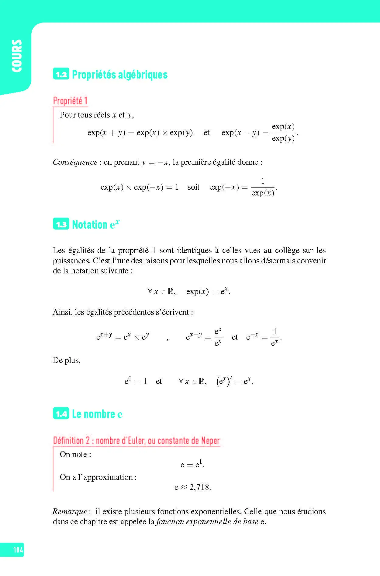 Maths Première - Interros des lycées 1re - Les vrais exos du BAC - + de 100 exercices avec corrigés détaillés - Bac 2027 - Cahier d'exercices - 9782095038625 - Page intérieure 5