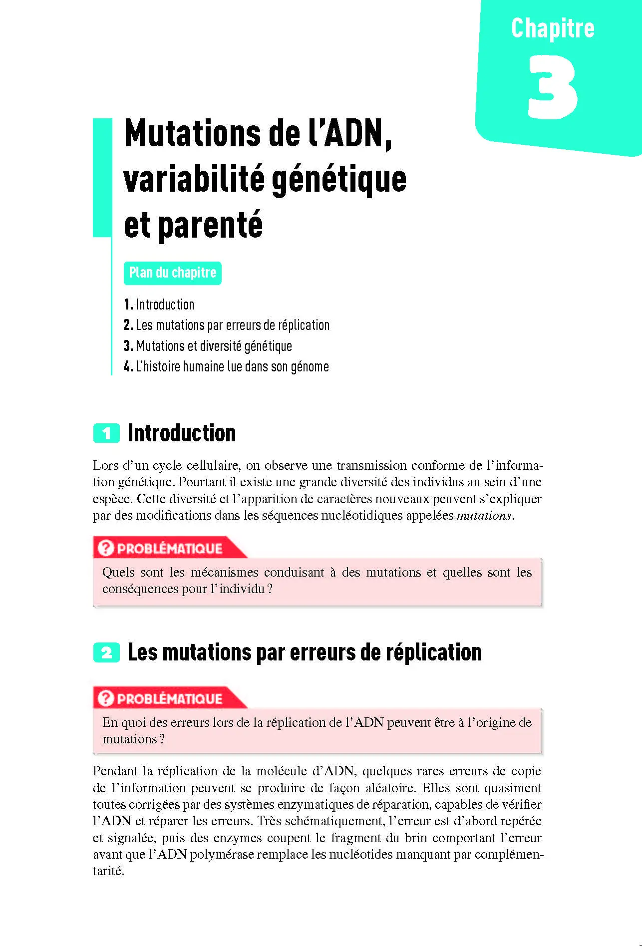 SVT (Sciences de la vie et de la Terre) Première - Interros des lycées 1re - Les vrais exos du BAC - + de 100 exercices avec corrigés détaillés - Bac 2027 - Cahier d'exercices - 9782095023362 - page intérieure 55