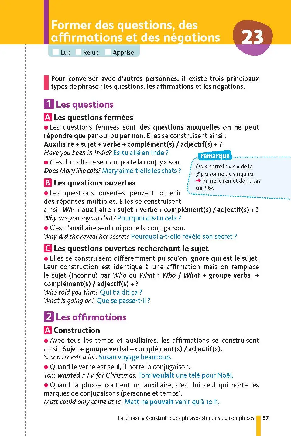 Anglais 3e - Mes fiches pour le Brevet - Brevet 2027 - Fiches - 9782091503059 - page intérieure 57