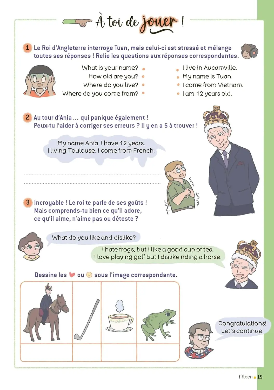 Panic in London! - Collection Bubble up : les BD pour apprendre et réviser l'anglais / niveau débutant (A1 / A2) - Cahier de l'élève - 9782095034801 - page intérieure 6