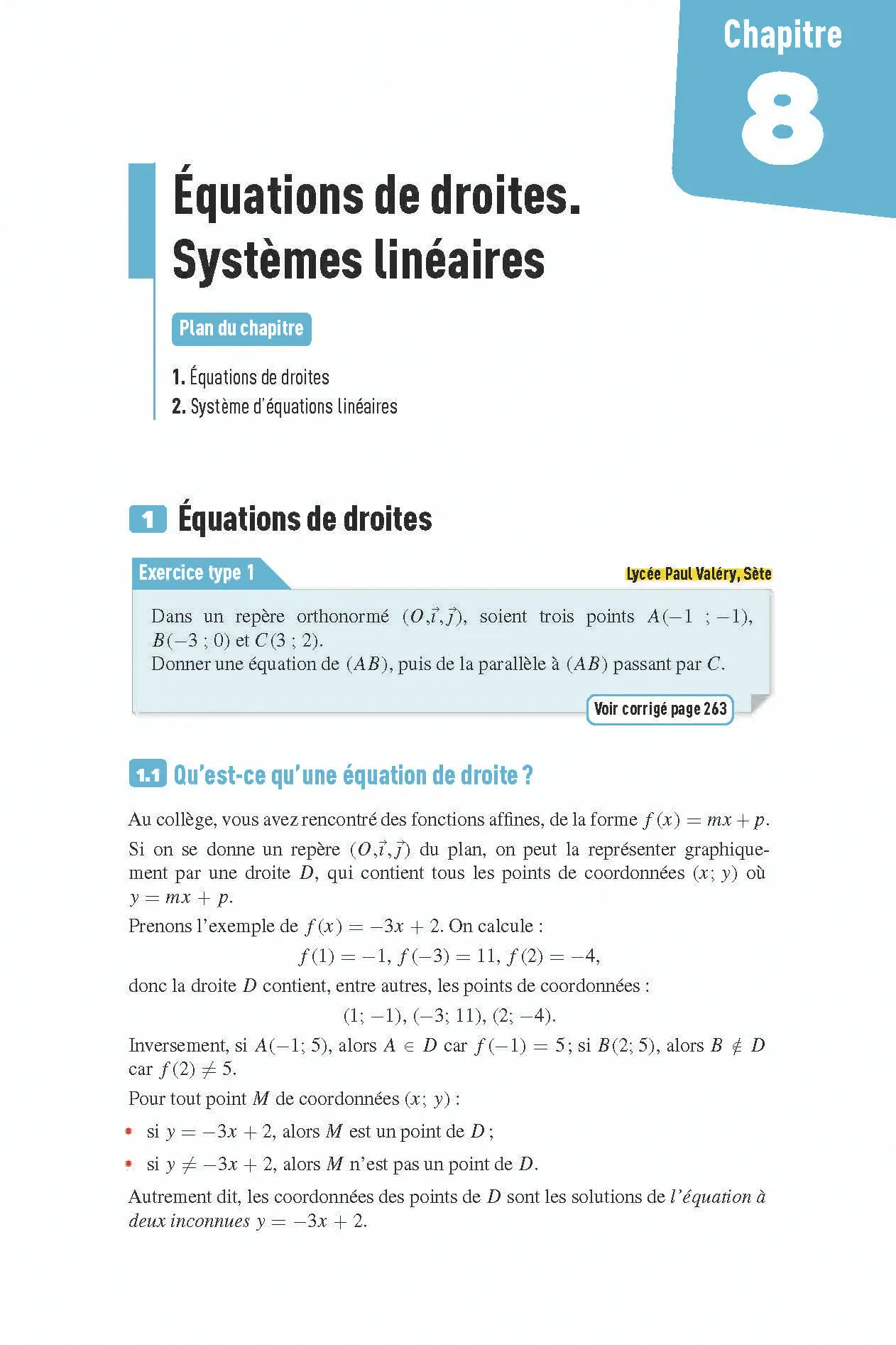 Maths Seconde - Interros des lycées 2de - Programme 2026-2027 - Les vrais exos du BAC - + de 100 exercices avec corrigés détaillés - Cahier d'exercices - 9782095038618 - Page intérieure 6