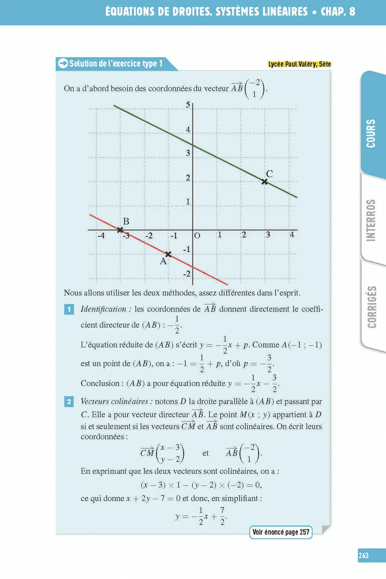 Maths Seconde - Interros des lycées 2de - Programme 2026-2027 - Les vrais exos du BAC - + de 100 exercices avec corrigés détaillés - Cahier d'exercices - 9782095038618 - Page intérieure 7