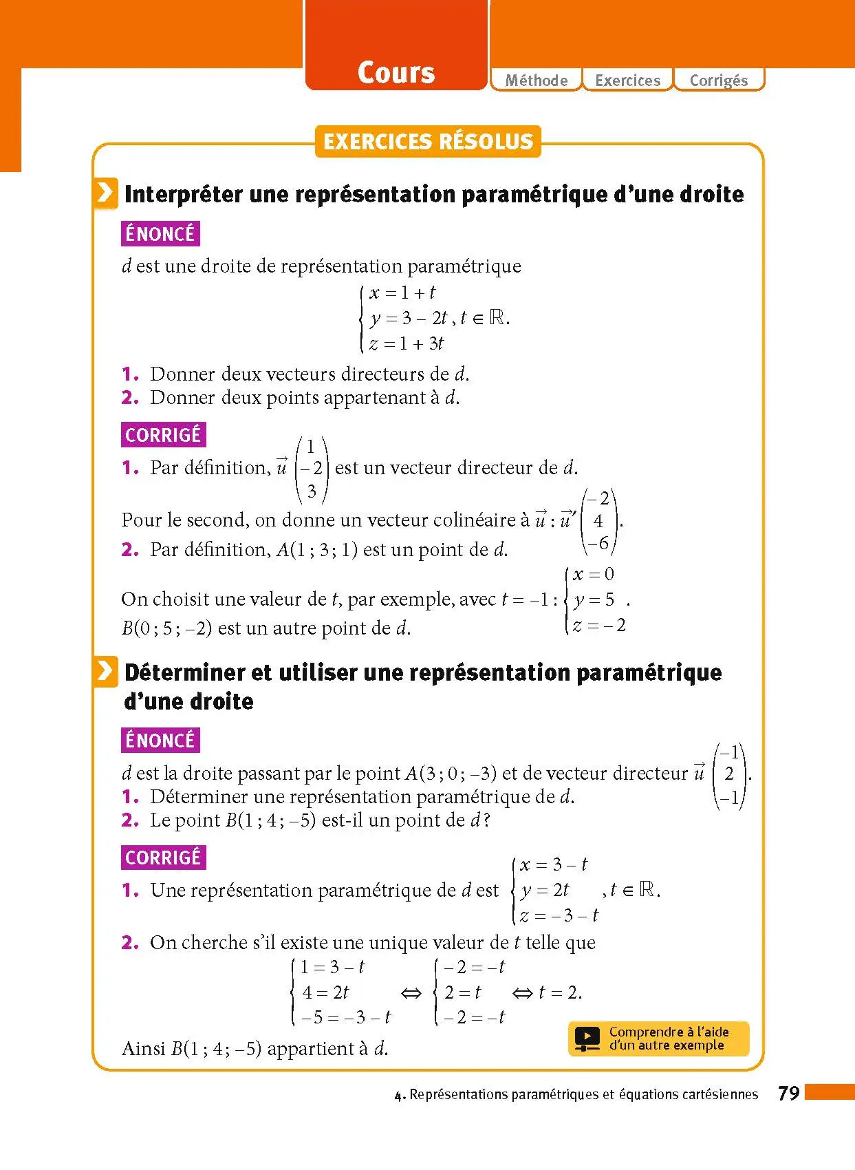 Maths Terminale - ABC Réussite - Bac 2027 - Enseignement de spécialité Tle - Cours, Méthode, Exercices et Sujets corrigés - EPUB - Livre de cours, méthode et exercices - 9782095014247 - page intérieure 79