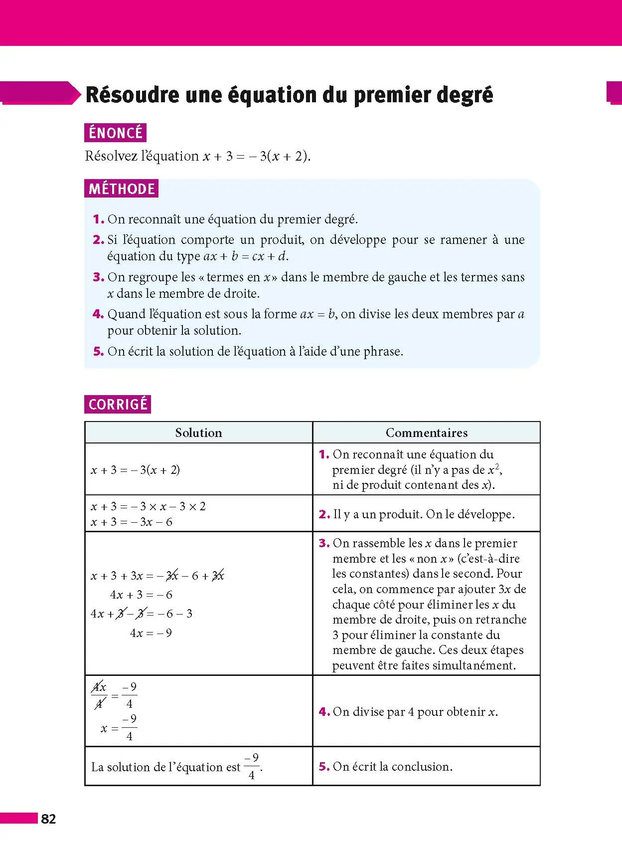 Maths 3e - ABC Réussite - Le Brevet efficace - Cours, Méthode, Exercices - Brevet 2027 - Livre de cours, méthode et exercices - 9782091571034 - page intérieure 82