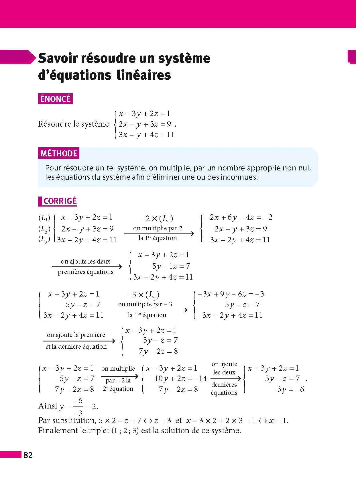 Maths Terminale - ABC Réussite - Bac 2027 - Enseignement de spécialité Tle - Cours, Méthode, Exercices et Sujets corrigés - EPUB - Livre de cours, méthode et exercices - 9782095014247 - page intérieure 82
