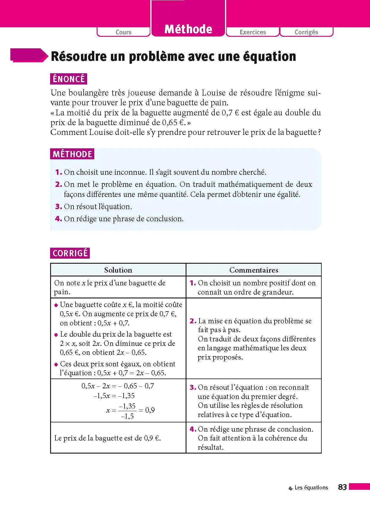 Maths 3e - ABC Réussite - Le Brevet efficace - Cours, Méthode, Exercices - Brevet 2027 - Livre de cours, méthode et exercices - 9782091571034 - page intérieure 83