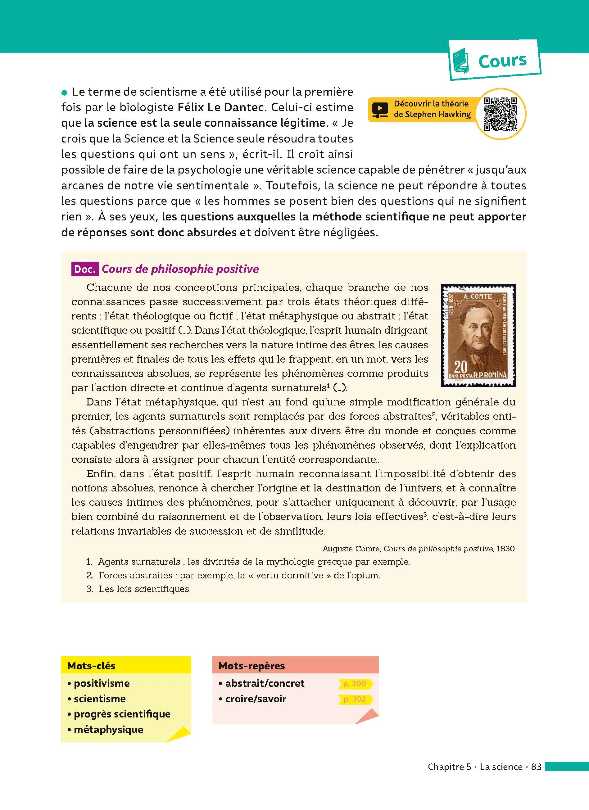 Philosophie Terminale - ABC Réussite - Bac 2027 - Enseignement commun Tle - Cours, Méthode, Exercices et Sujets corrigés + Cahier spécial Bac - EPUB - Livre de cours, méthode et exercices - 9782095014230 - page intérieure 83