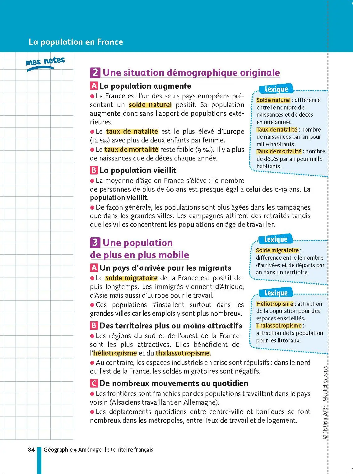 Histoire-Géographie - EMC (Enseignement moral et civique) 3e - Mes fiches perso Brevet - Révisions Brevet 2027 - Fiches - 9782091573762 - page intérieure 84