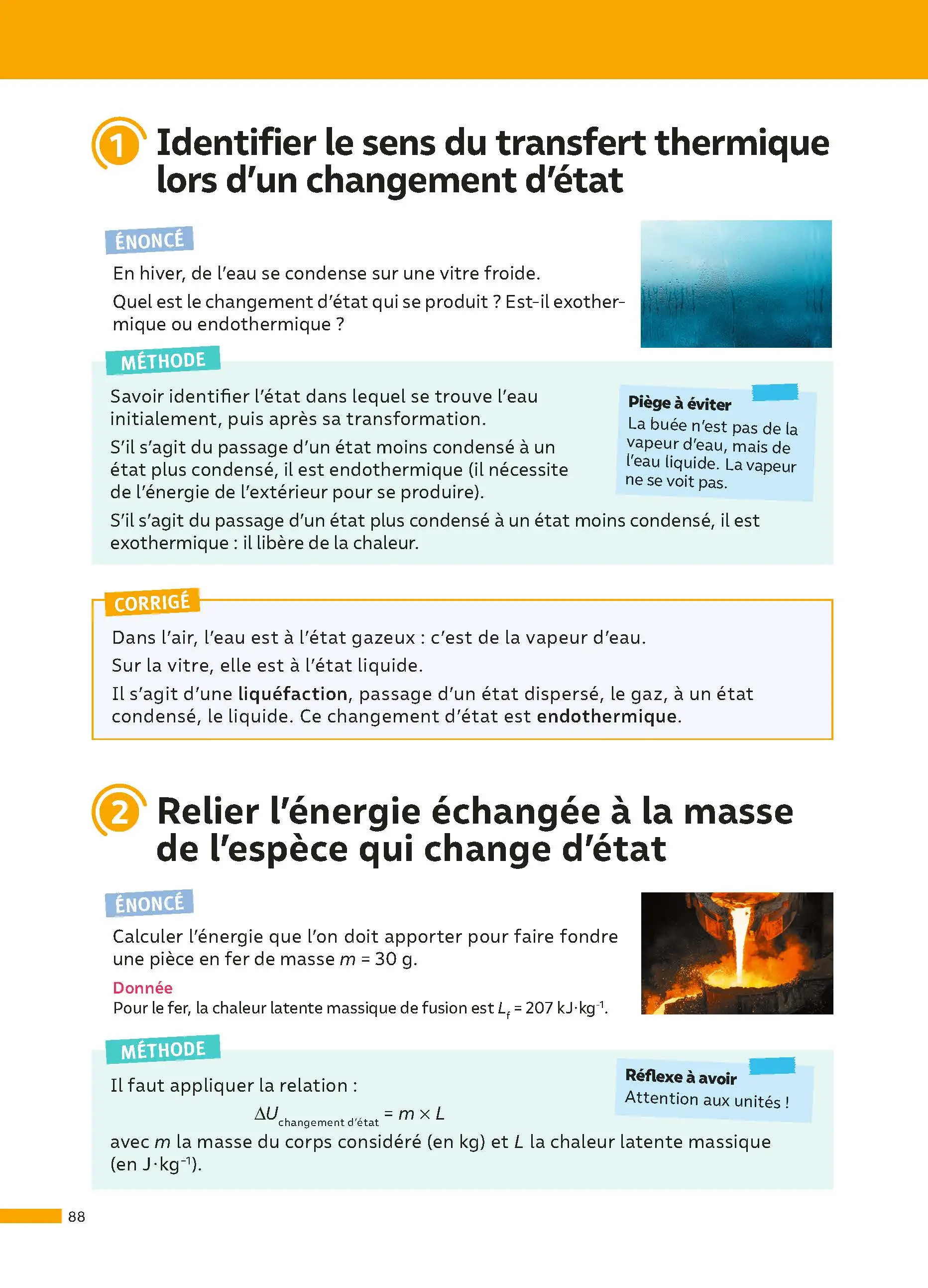 Physique-Chimie 2de - ABC Réussite - Programme de seconde 2026-2027 - Cours, Méthode, Exercices - Livre de cours, méthode et exercices - 9782091571119 -  [page intérieure 88]