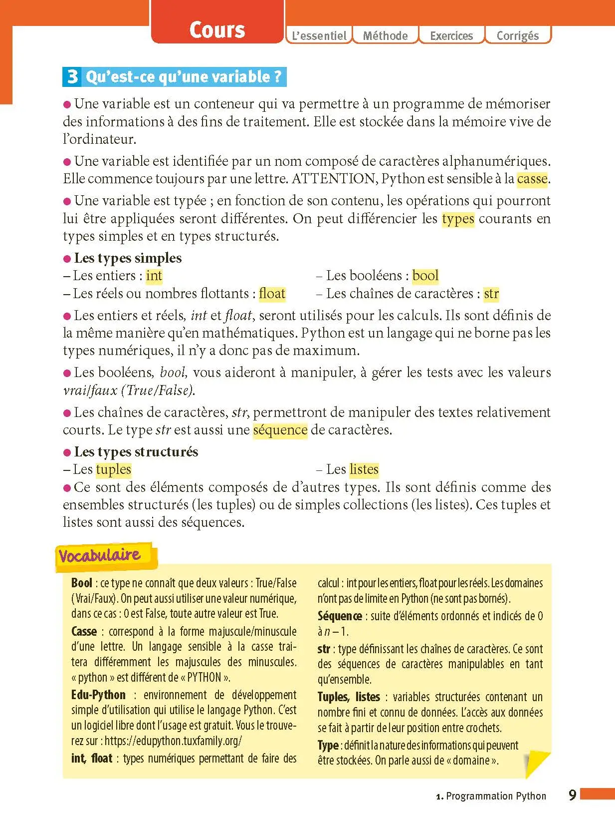 SNT 2de - ABC Réussite - Programme de seconde 2026-2027 - Cours, Méthode, Exercices - Livre de cours, méthode et exercices - 9782091571157 -  [page intérieure 9]