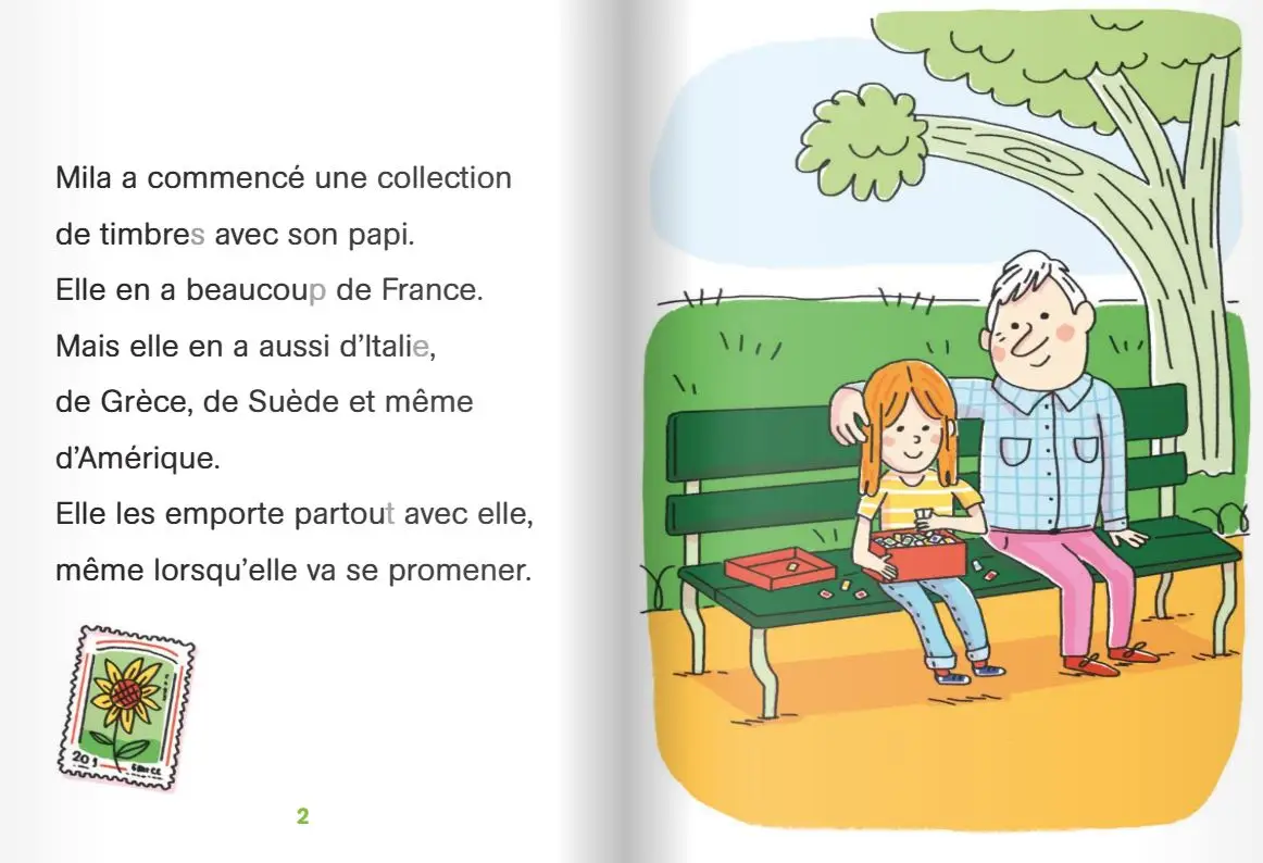 Regarde, je lis avec Noé et Mila - lecture CP - Niveau 3 - Les collections de Mila - Roman - 9782091932705 - page intérieure