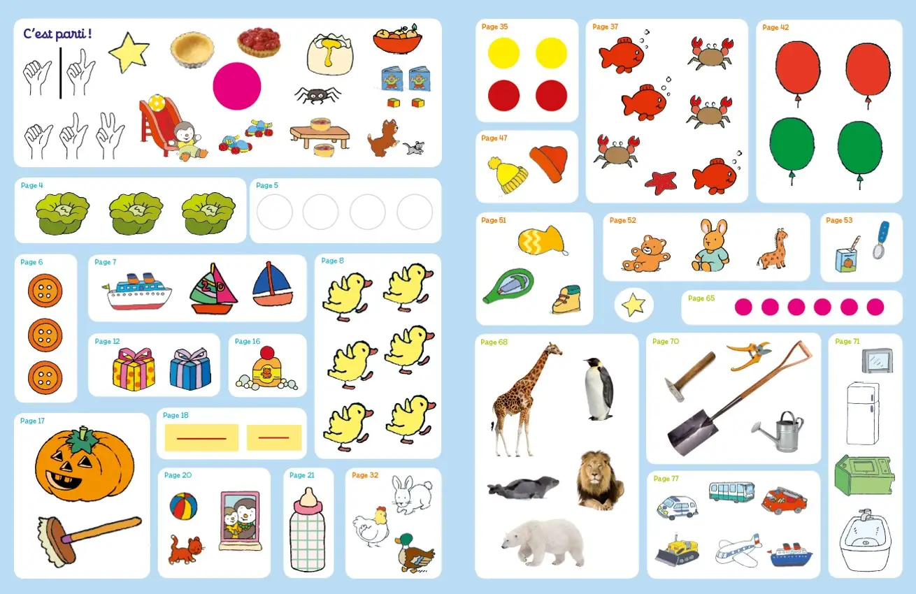 Ma toute petite section avec T'choupi - 2/3 ans - Cahier d'exercices - 9782091933757 - page-interieure