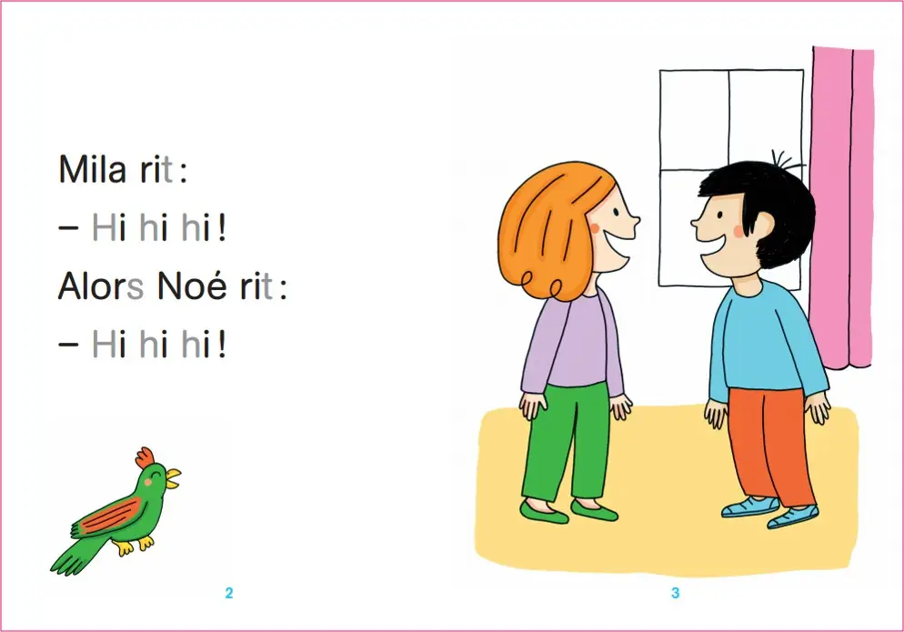 Regarde je lis ! Une histoire à lire tout seul - Arrête de m'imiter - Lecture CP - Niveau 1 - dès 5 ans - Roman - 9782091935577 - page-interieure