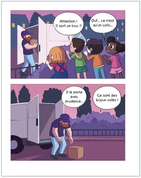 Regarde je lis ! Une BD à lire tout seul : Mila et Noé mènent l'enquête - BD - CE1 - BD - 9782091935836 - page-interieure