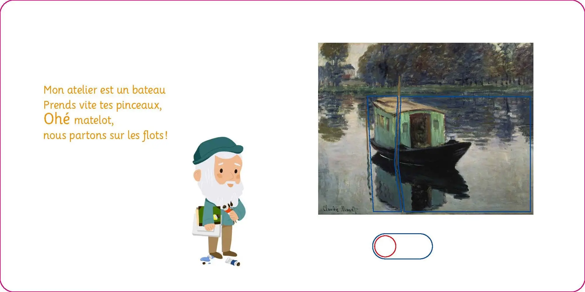 Tralal'art - Petit Monet - dès 2 ans - Livre d'éveil - 9782092491591 - page intérieure 