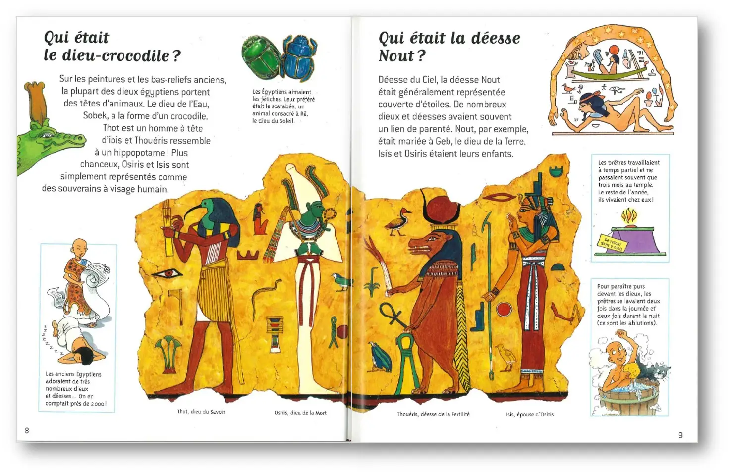 L'Egypte des pharaons - Questions/Réponses - Pour décrypter  les mystères de l'Egypte ancienne dès 7 ans - Livre documentaire - 9782092497623 - page-interieure