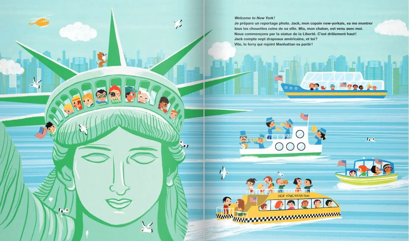 Lily en reportage - Cherche et trouve à New York - Dès 4 ans  - Album(s) - 9782092566367 - page intérieure