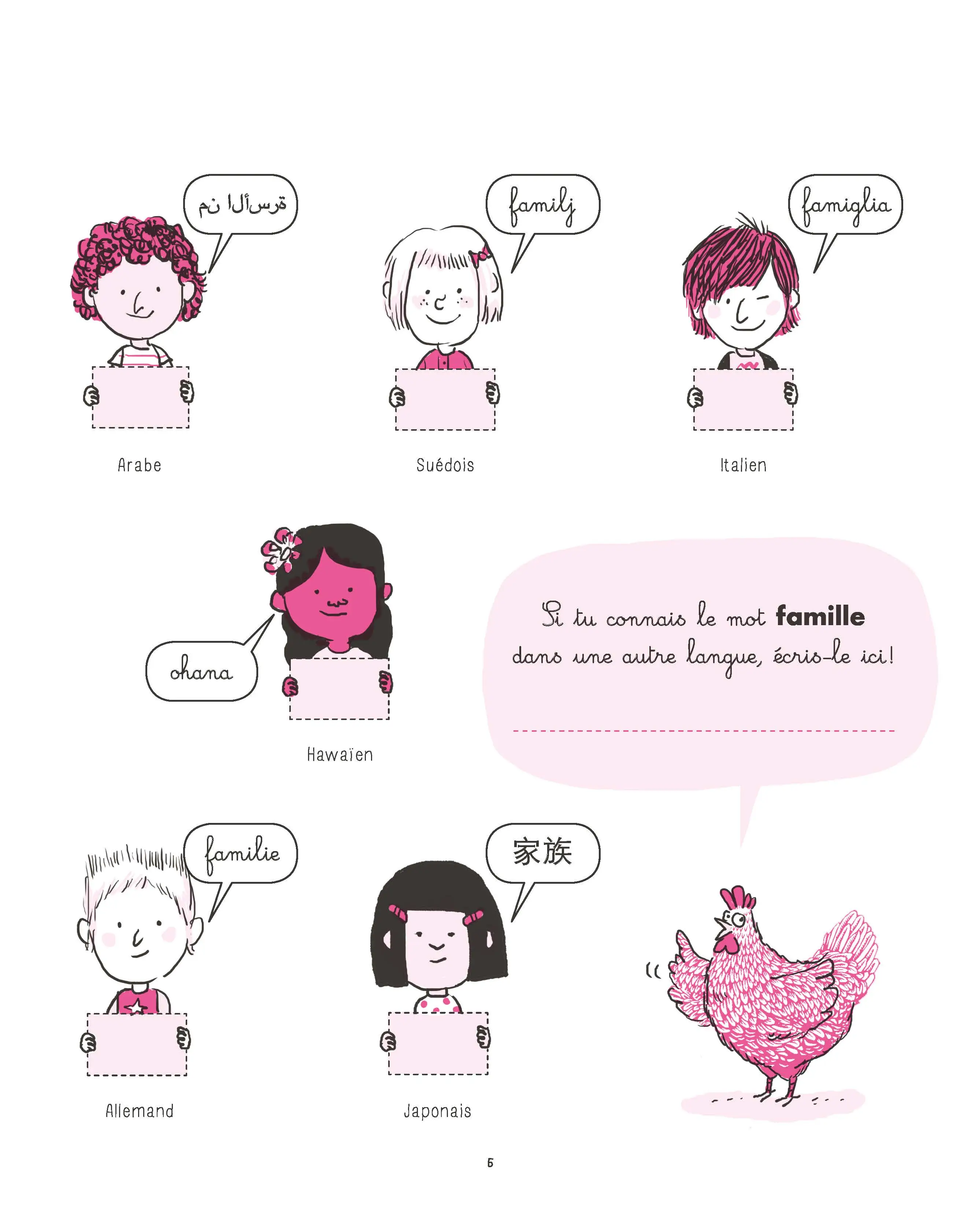 Cahiers Filliozat - Ma famille - Dès 5 ans - Cahier d'activités - 9782092580981 - page intérieure