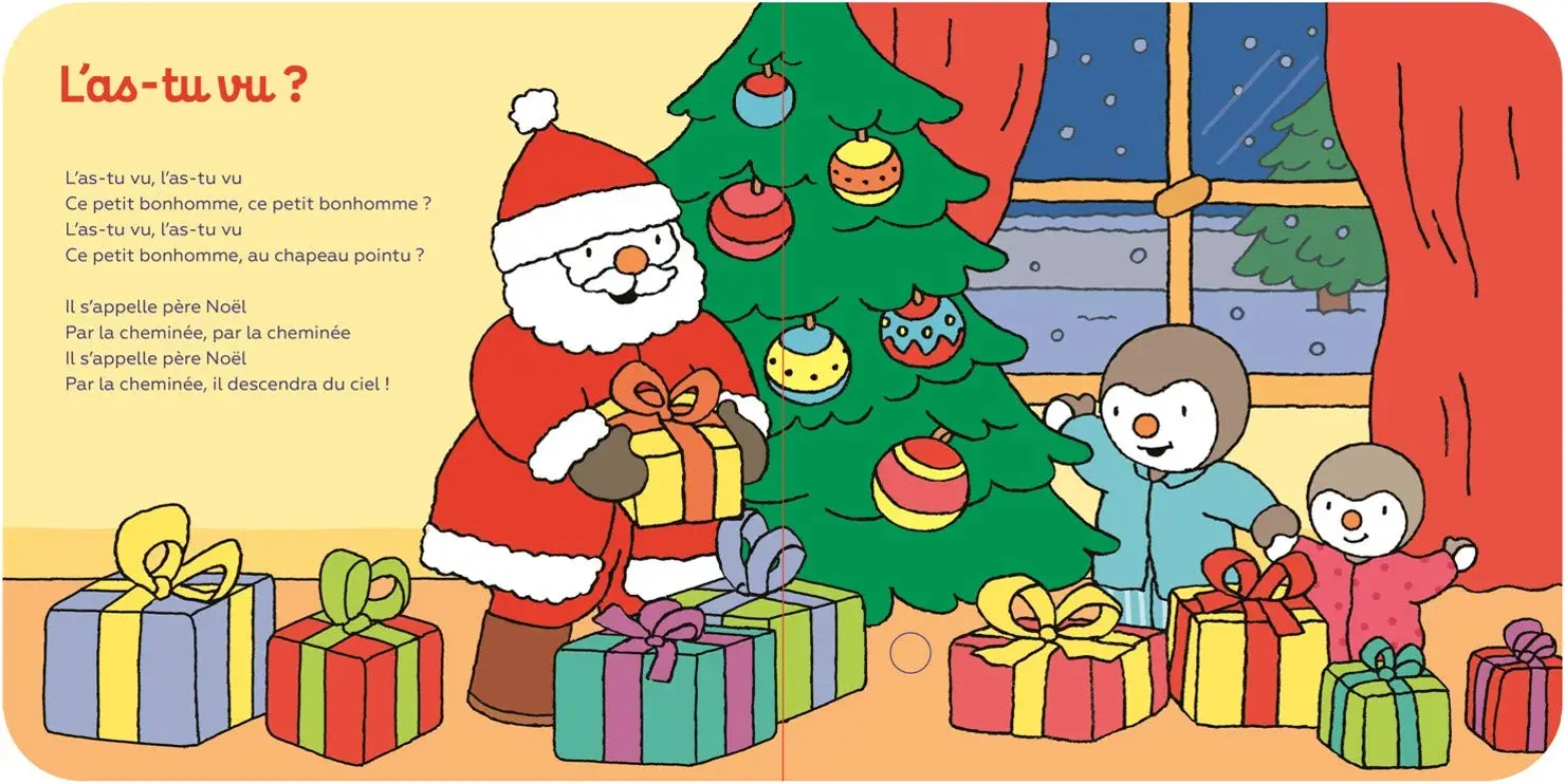 T'choupi, Mes chansons de Noël - Livre sonore - Dès 2 ans - Livre d'éveil - 9782092582862 - page-interieure