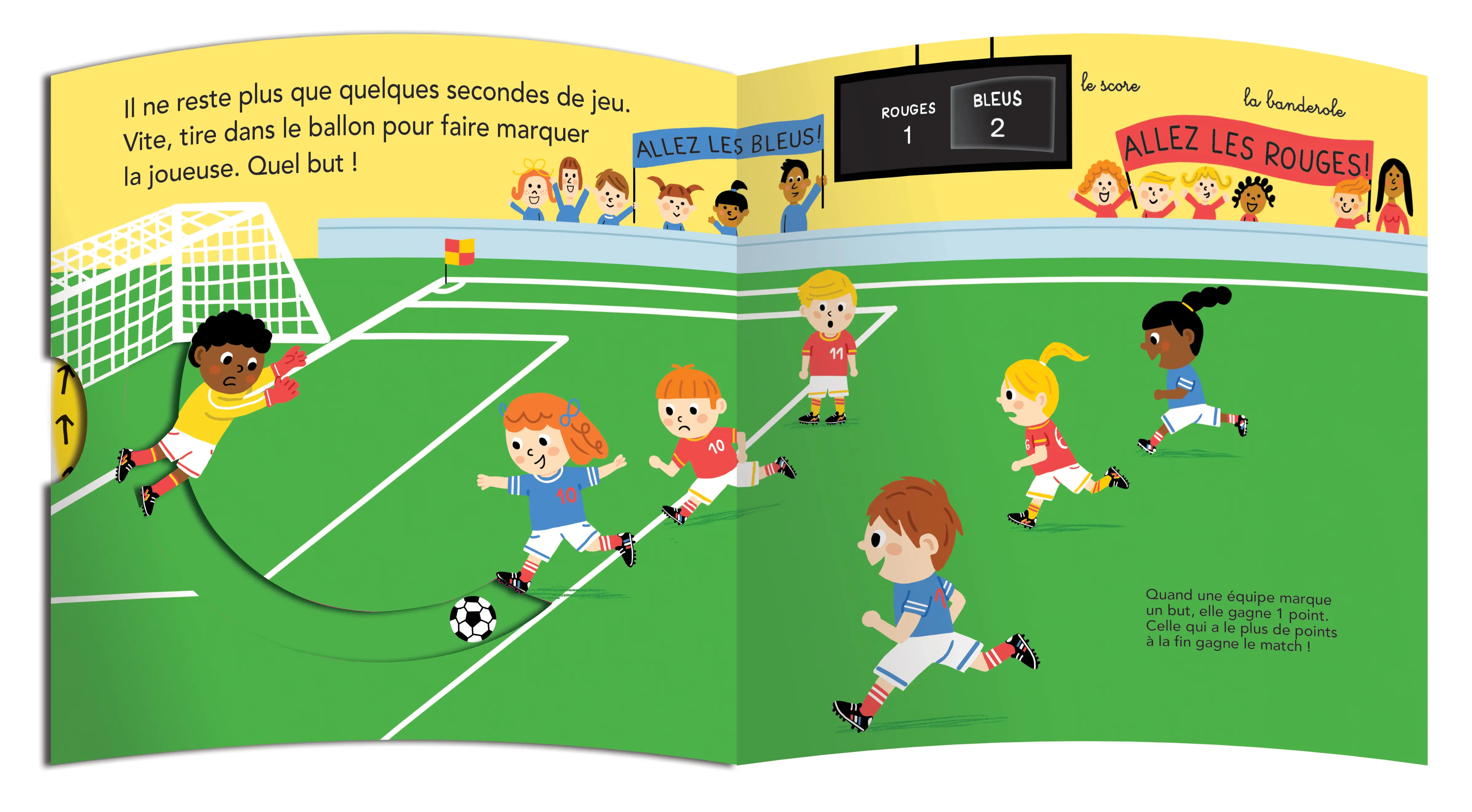 Vive le football ! - Kididoc - livre  animé - dès 2 ans - Livre documentaire - 9782092587720 - page-interieure