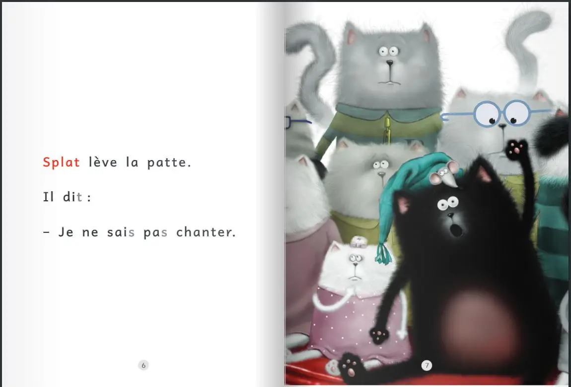 Une fête à l'école - Je lis avec Splat - CP Niveau 2 - Roman - 9782092589281 - page-interieure