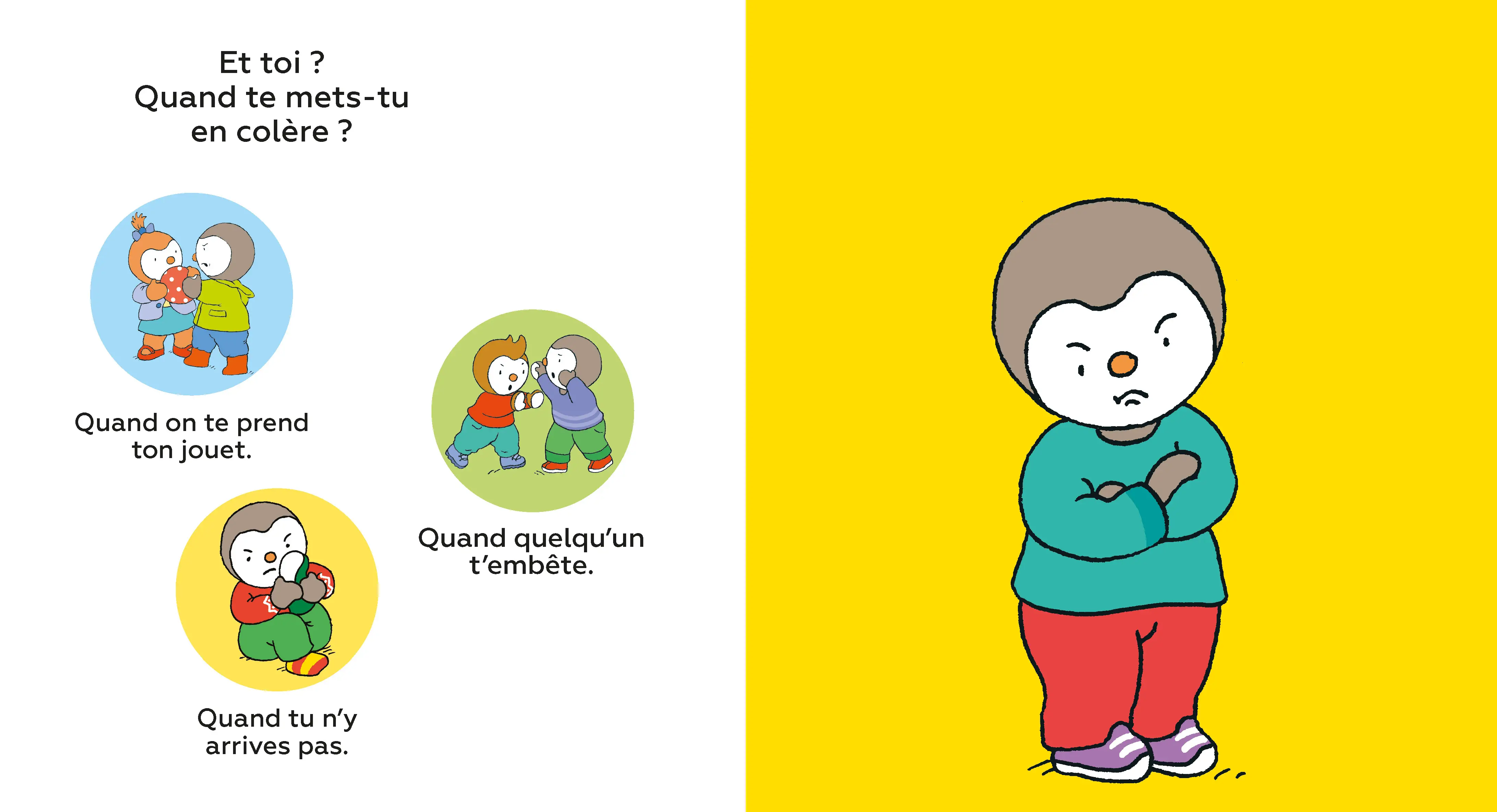 T'choupi devine les émotions - Livre animé dès 2 ans - Livre d'éveil - 9782092590249 - page-interieure